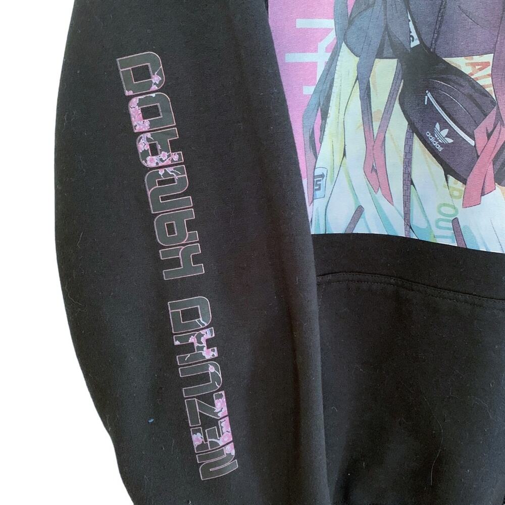 Jon Lauren Black Nezuko Hamada Anime Graphic Pullover Hoodie Unisex Men's Large - Picture 5 of 7